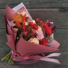Букет цветов с герберами «Мулан»