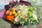Цветочный букет на юбилей «Крем-брюле»