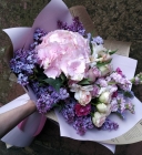 Букет цветов маме с сиренью «Вера»