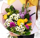 Букет цветов маме с хризантемами «Нежность»