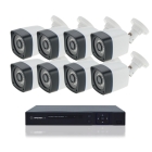 Комплект видеонаблюдения через интернет - уличный ЛАЙТ на 8 IP - камер 1080N