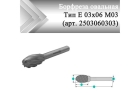 Борфреза овальная Rodmix Е 04 мм х 07 мм M03 насечка по алюминию (арт. 2503060303)