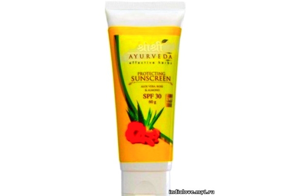  Солнцезащитный крем для лица SPF 30 Шри Шри Аюрведа 60 гр (Sri Sri Ayurveda Protecting Sunscreen)