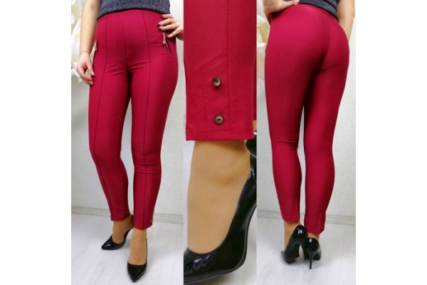 Облегающие брюки красный