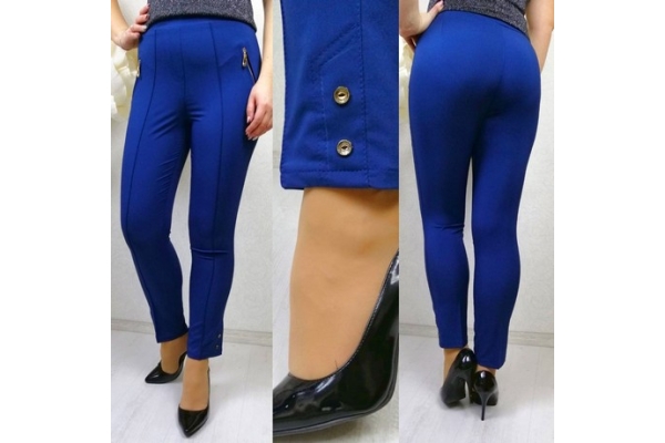 Облегающие брюки светло-синий