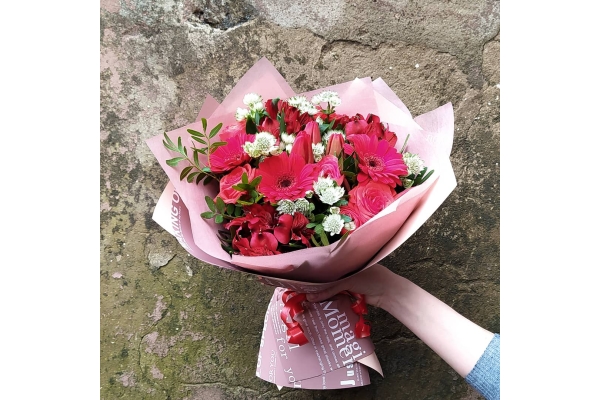Букет цветов из гербер «Кокетка»