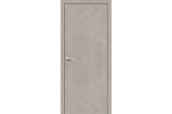 Межкомнатная дверь МДФ «Браво-0», (цвет Gris Beton)
