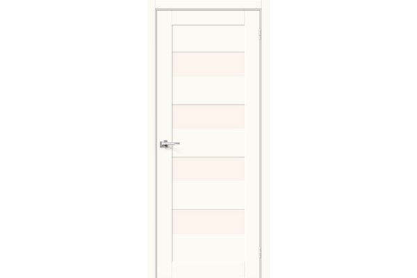 Межкомнатная дверь МДФ «Браво-23», (цвет White Mix)