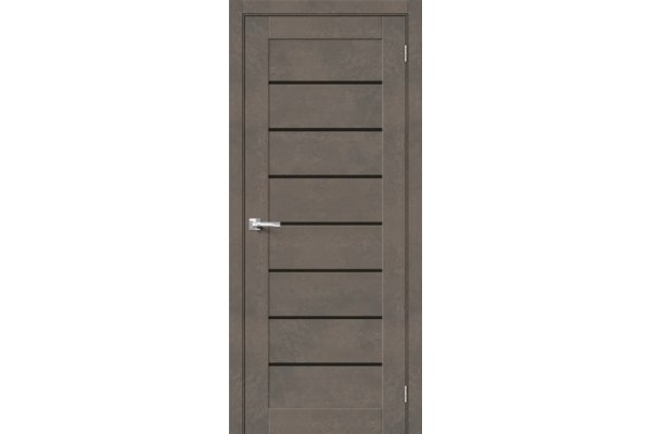 Межкомнатная дверь МДФ «Браво-22», (цвет Brut Beton/Black Star)