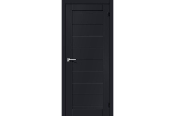 Межкомнатная дверь МДФ «Браво-21», (цвет Black Mix)