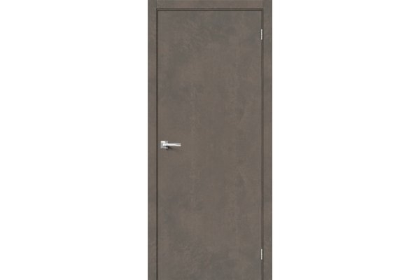 Межкомнатная дверь МДФ «Браво-0», (цвет Brut Beton)