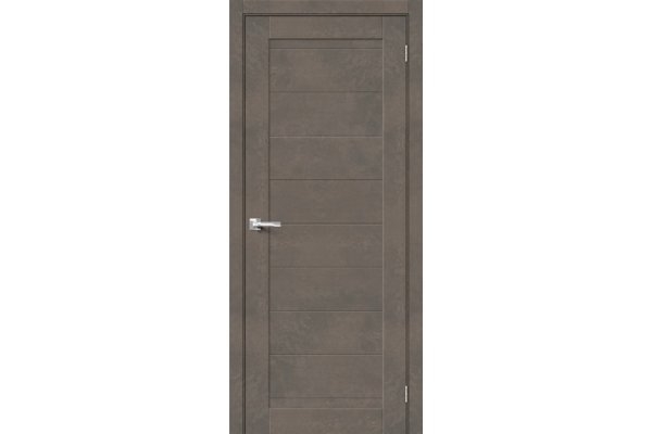 Межкомнатная дверь МДФ «Браво-21», (цвет Brut Beton)