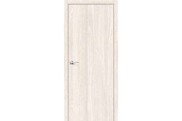 Межкомнатная дверь МДФ «Браво-0», (цвет Ash White)