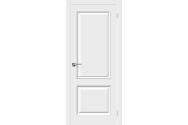Межкомнатная дверь ПВХ «Скинни-12», (цвет П-23 Белый)