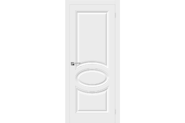Межкомнатная дверь ПВХ «Скинни-20», (цвет П-23 Белый)