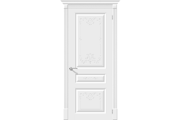 Межкомнатная дверь Эмаль «Скинни-14 Аrt», (цвет Whitey)