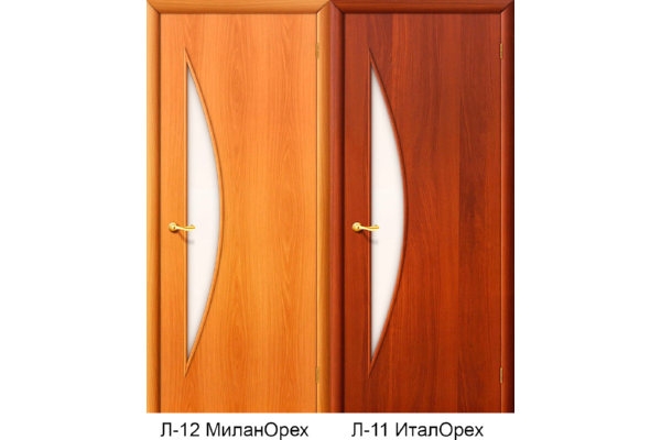 Межкомнатная ламинированная дверь «5С», (цвет Л-12 Миланский Орех, Л-11 Итальянский Орех)