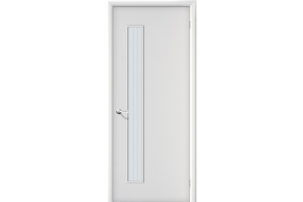 Межкомнатная ламинированная дверь «Гост-3», (цвет Л-23 Белый, ПО-1)