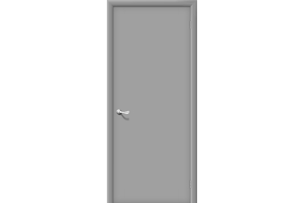 Межкомнатная ламинированная дверь «Гост-0», (цвет Л-16 Серый)