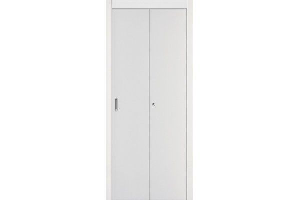 Складная межкомнатная дверь (книжка) «ГОСТ-0», (цвет Л-23 Белый)