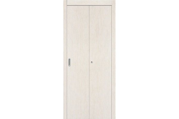 Складная межкомнатная дверь (книжка) «ГОСТ-0», (цвет Л-21 Белёный Дуб)