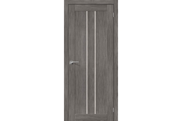 Межкомнатная дверь экошпон «Порта-24», (цвет Grey Veralinga)