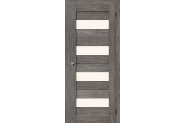 Межкомнатная дверь экошпон «Порта-23», (цвет Grey Veralinga)