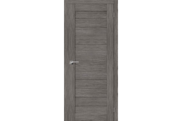 Межкомнатная дверь экошпон «Порта-21», (цвет Grey Veralinga)