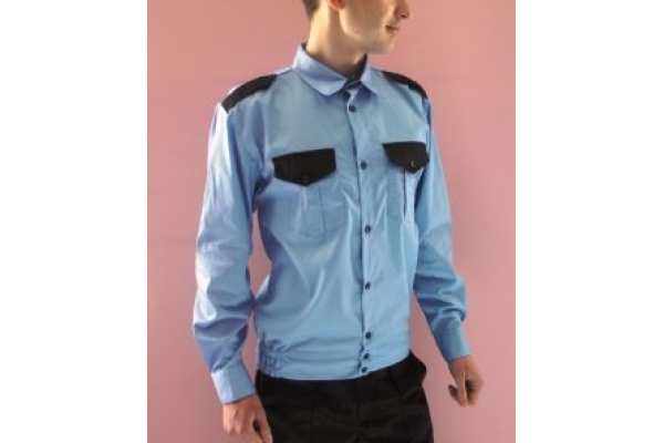 Рубашка охранника мужская с длинным рукавом оптом 50 шт.