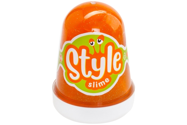 Слайм Lori "Style Slime" блестящий, оранжевый с ароматом апельсина, 130мл