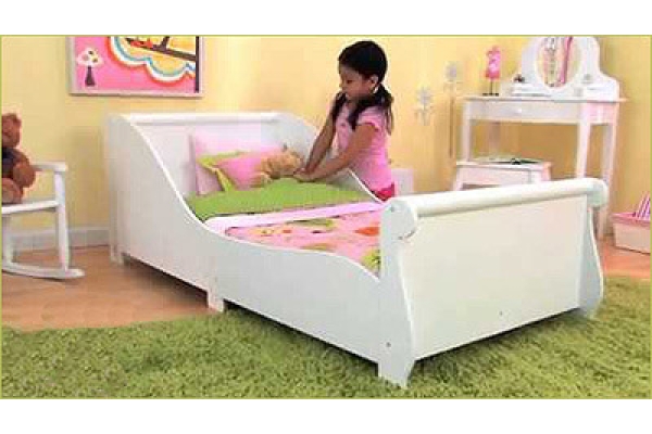 Детская кровать SLEIGH белая KidKraft