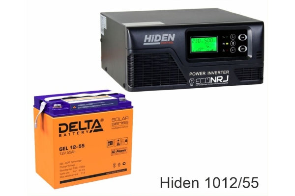 ИБП Hiden Control HPS20-1012 + Delta GEL 12-55