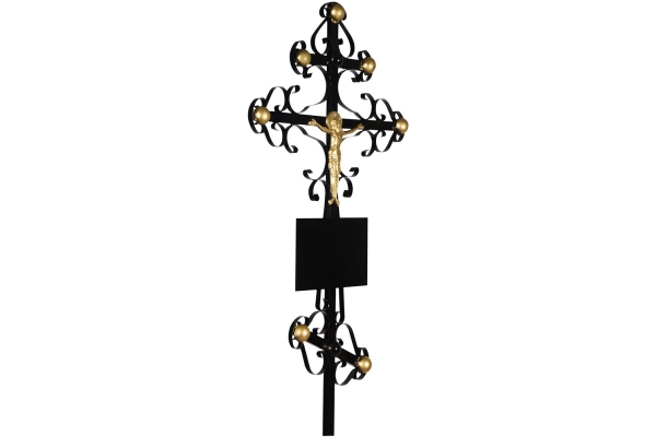 Крест на могилу металлический Вензеля