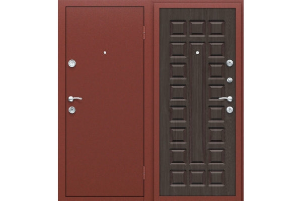 Дверь входная металлическая «Йошкар», (цвет Антик медь/Венге)