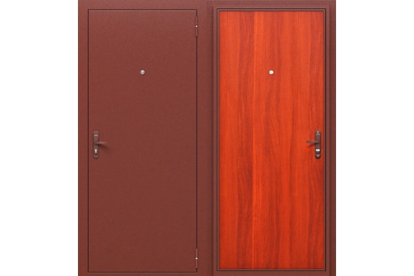 Дверь входная металлическая «Стройгост РФ 5-1», (цвет Антик Медь/Л-11 Итальянский Орех)