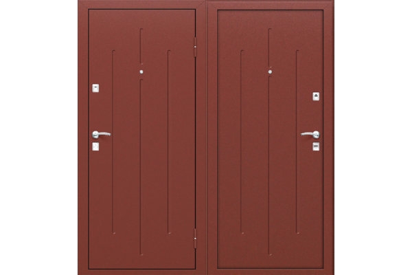 Дверь входная металлическая «Стройгост 7-2», (цвет Антик Медь/Антик Медь)