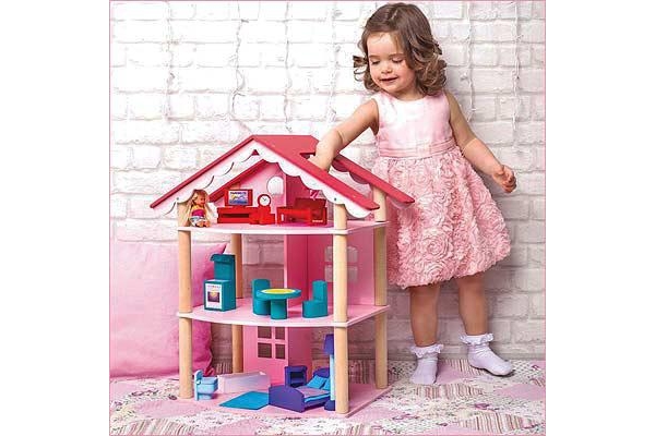 Кукольный домик РОЗА ХУТОР с мебелью Paremo