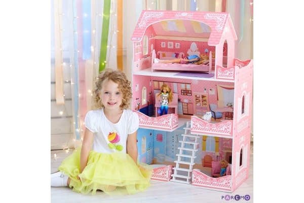 Кукольный домик Адель Шарман с мебелью