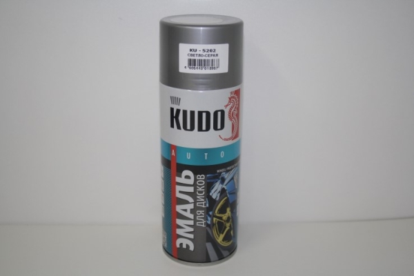 Краска  для дисков Светло-серая KUDO-5202 520мл аэрозольная