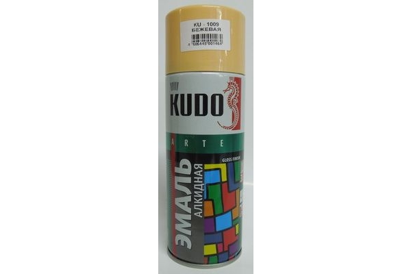 Краска Бежевая KUDO KU-1009 520мл аэрозольная