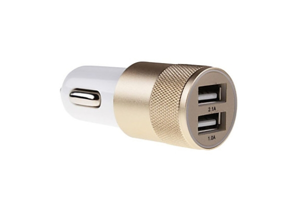Прикуриватель разветвитель для USB на 2 гнезда золотистый YB-5-12-24v, Dc5v=2.1A/1A Torino