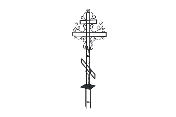 Кресты надгробные металлические