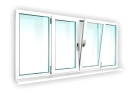 Окно для балкона и лоджии КБЕ 70 мм