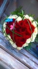 Букет невесты сердце из роз