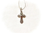 Крест серебряный женский
