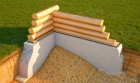 Ленточный фундамент для деревянных домов