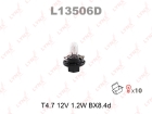Лампа накаливания T4.7 12V 1.2W BX8.4D LYNXauto