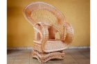 Кресло из ивовой лозы