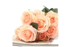 Персиковая роза 80 см