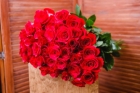Красная роза 60 см